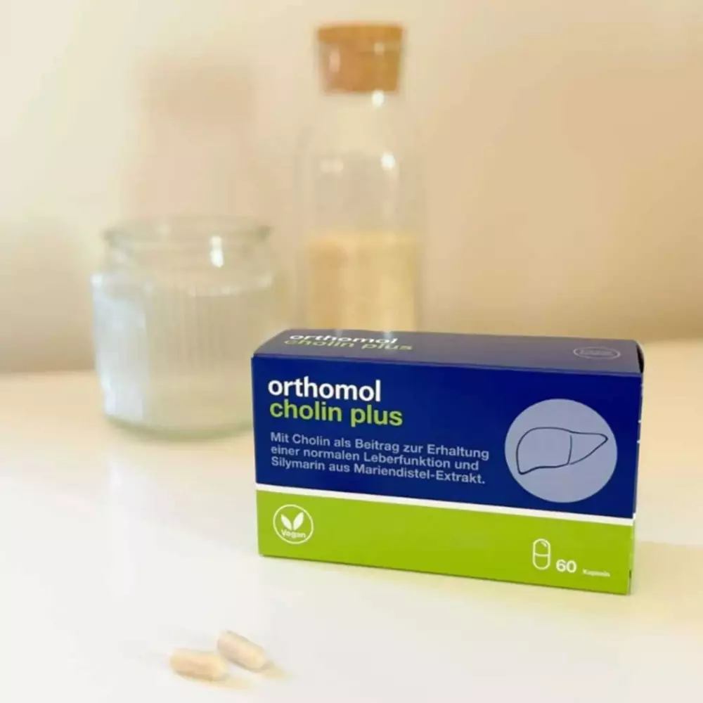 Комплекс для нормалізації роботи печінки (капсули) Orthomol Cholin Plus