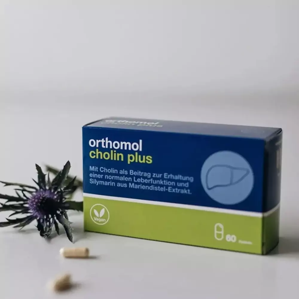 Комплекс для нормалізації роботи печінки (капсули) Orthomol Cholin Plus