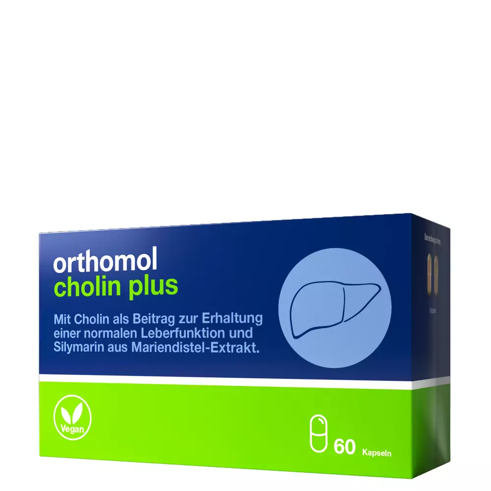Комплекс для нормалізації роботи печінки (капсули) Orthomol Cholin Plus