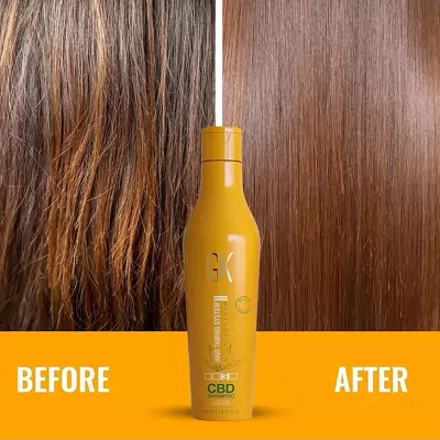 Восстанавливающий шампунь с веганским протеином GKhair CBD Vegan Shampoo