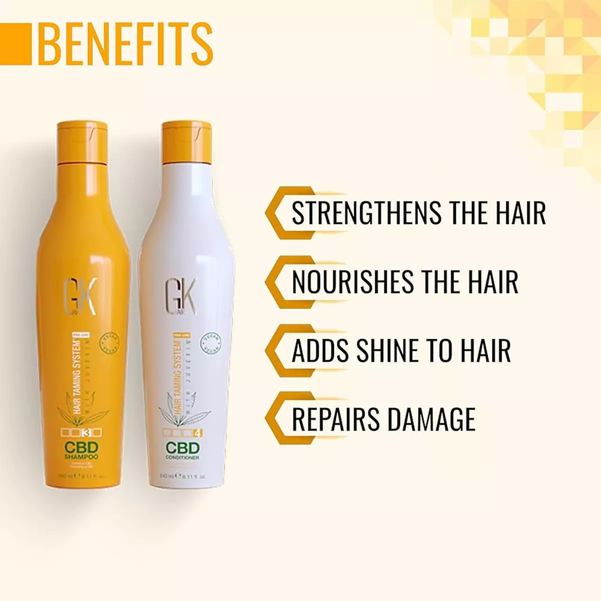 Кондиционер с веганским протеином GKhair CBD Vegan Conditioner