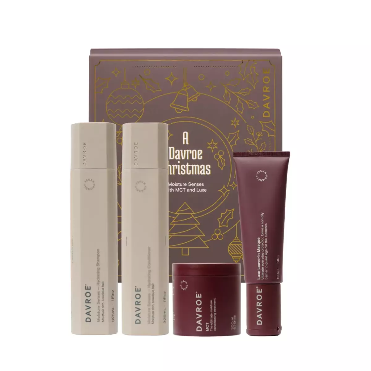 Рождественский набор для увлажнения Davroe Moisture Senses Quad Pack