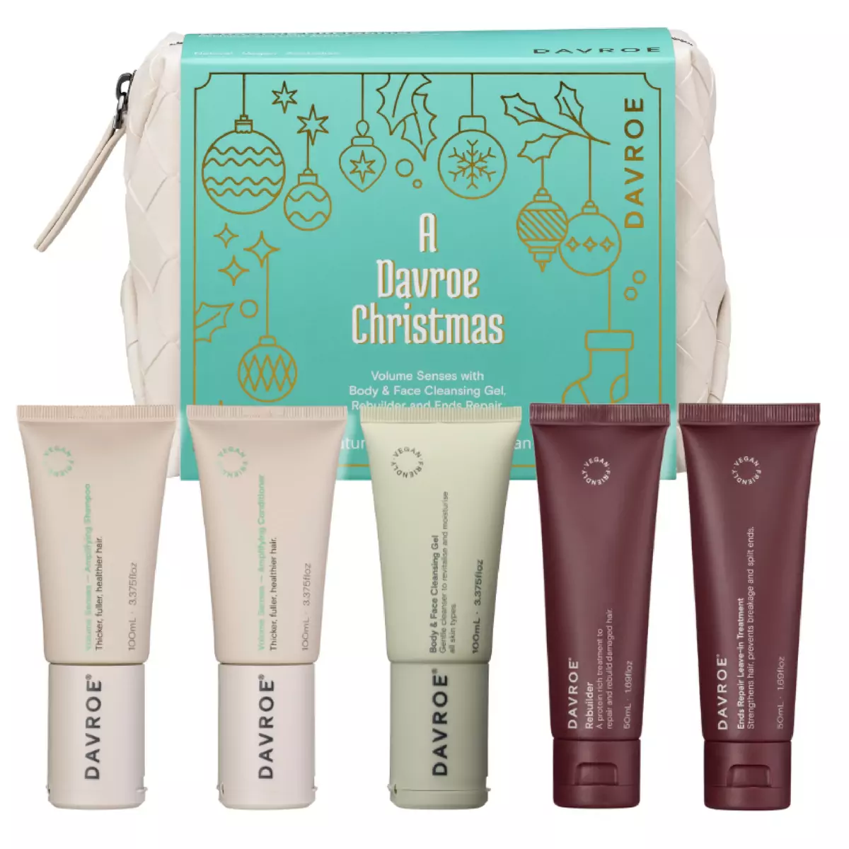 Рождественский тревел набор для объема Davroe Volume Senses Travel Pack