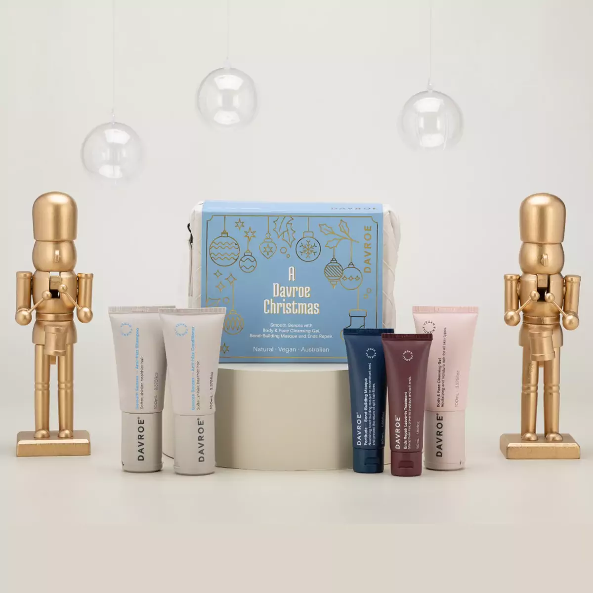 Рождественский тревел набор для гладкости Davroe Smooth Senses Travel Pack