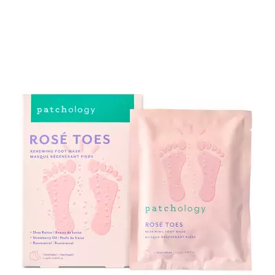 Освіжаюча маска для ніг з екстрактом троянди Patchology Serve Chilled Rose Toes