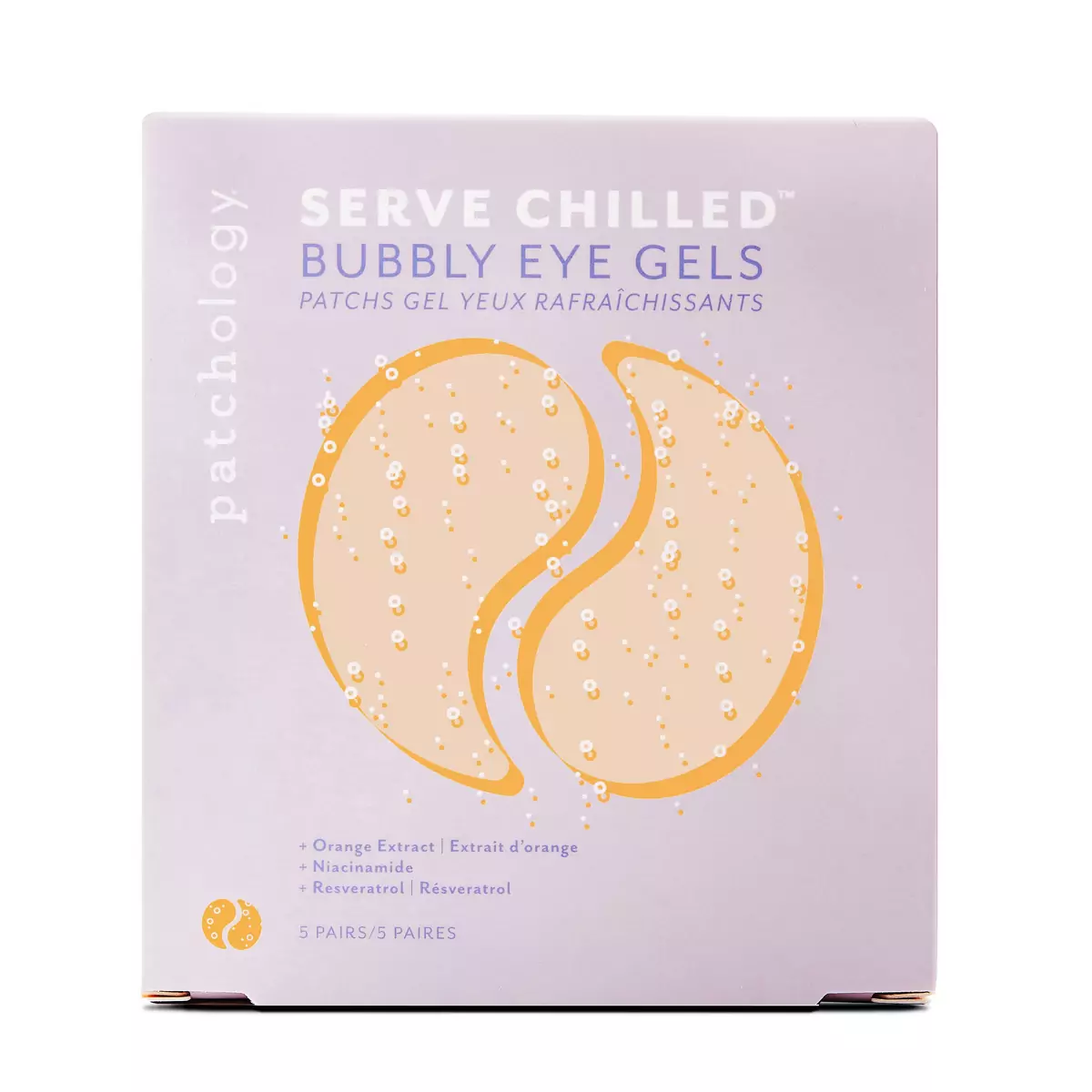 Осветительные патчи для мгновенного сияния Patchology Serve Chilled Bubbly Eye Gels
