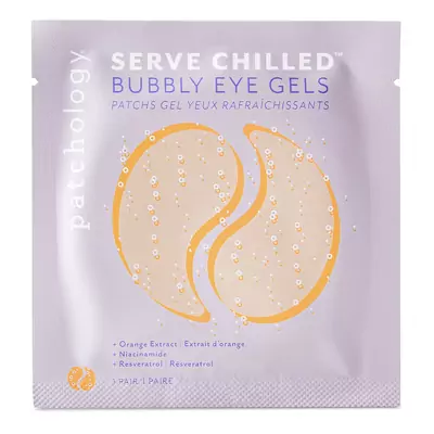 Осветительные патчи для мгновенного сияния Patchology Serve Chilled Bubbly Eye Gels