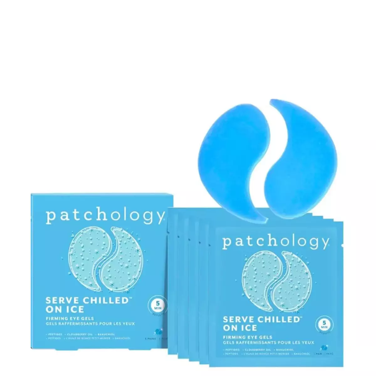 Охолоджуючі та зміцнюючі патчі Patchology Serve Chilled Iced Eye Gels
