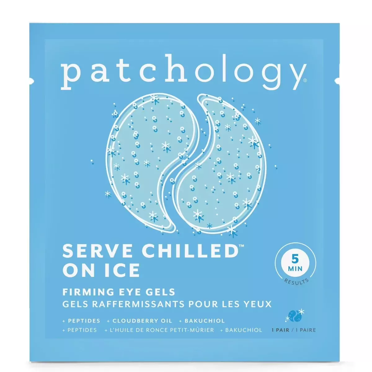 Охолоджуючі та зміцнюючі патчі Patchology Serve Chilled Iced Eye Gels
