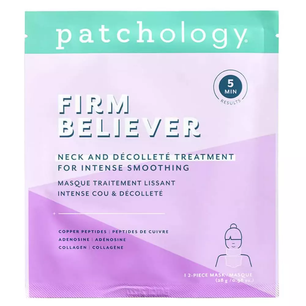 Розгладжуюча маска для шиї та декольте Patchology Firm Believer Neck and Decollete Treatment