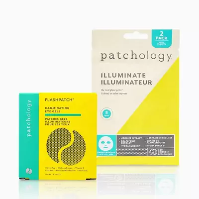 Маска для сияния кожи Patchology Illuminate Sheet Mask Duo
