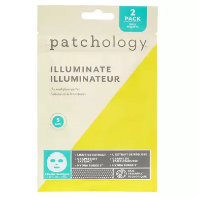 Маска для сяйва шкіри Patchology Illuminate Sheet Mask Duo