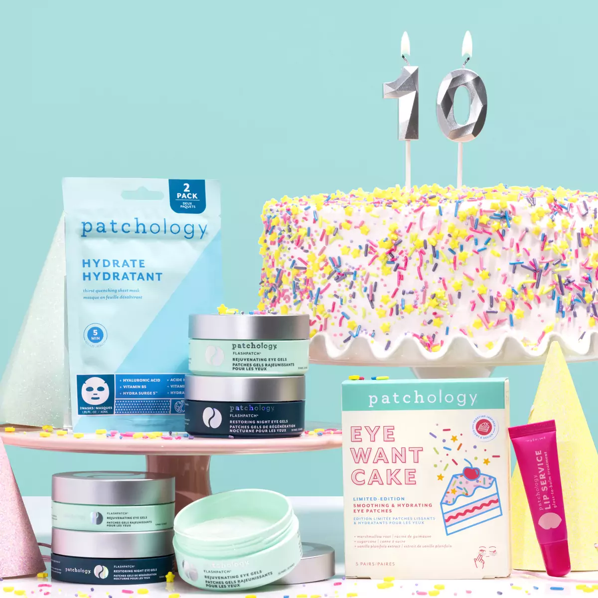 Разглаживающие и увлажняющие лимитированные патчи Patchology Eye Want Cake Limited Edition Patches