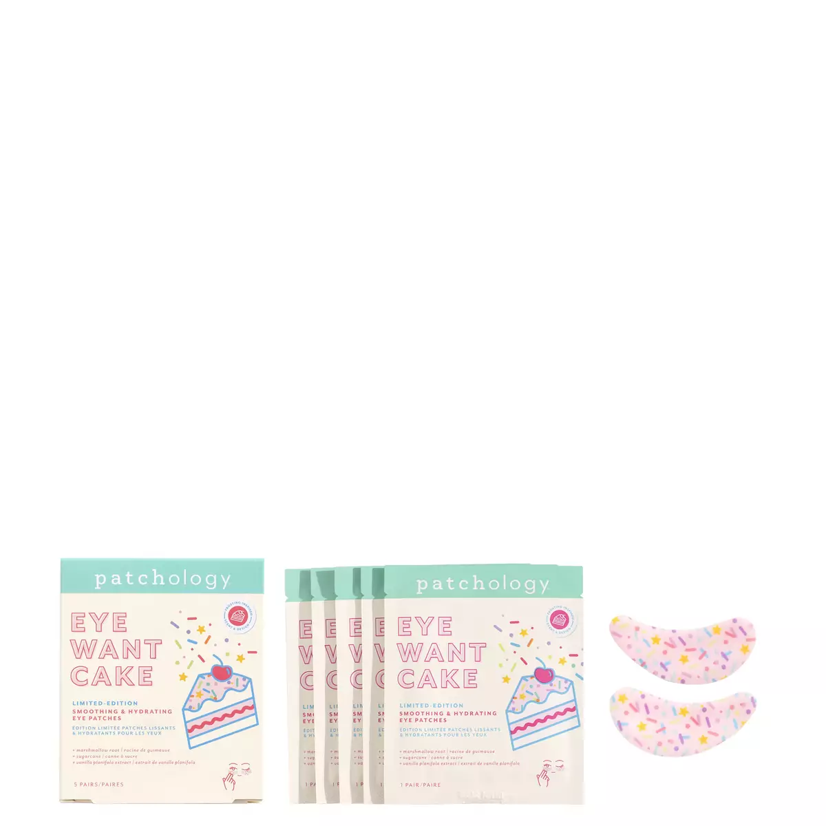 Разглаживающие и увлажняющие лимитированные патчи Patchology Eye Want Cake Limited Edition Patches
