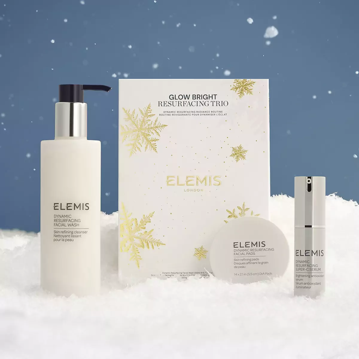 Трио для шлифовки и сверкания кожи Elemis Glow Bright Resurfacing Trio