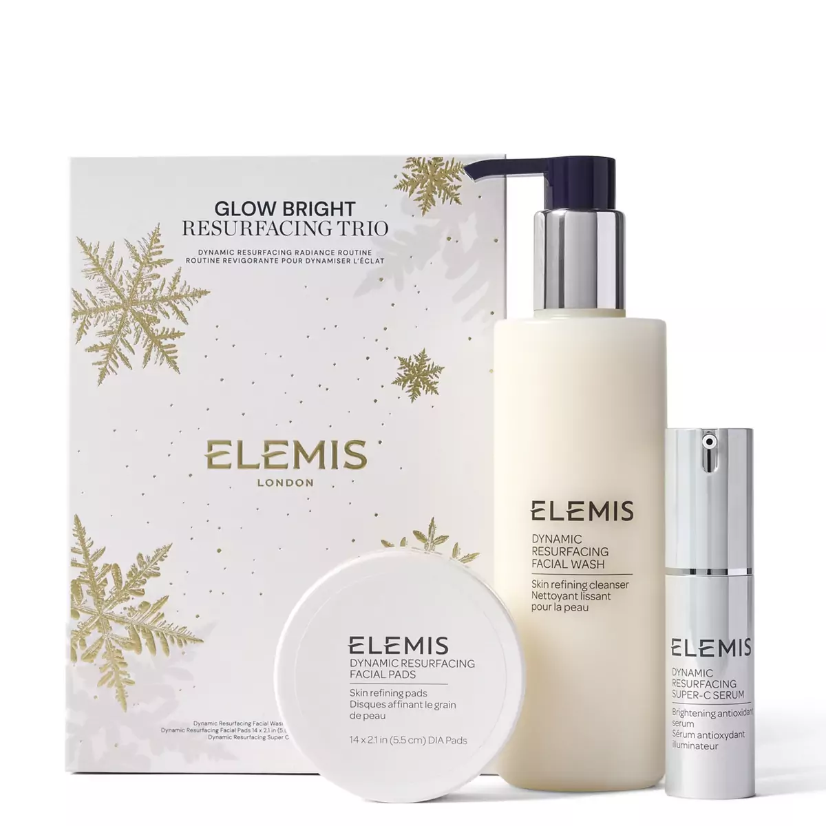 Трио для шлифовки и сверкания кожи Elemis Glow Bright Resurfacing Trio