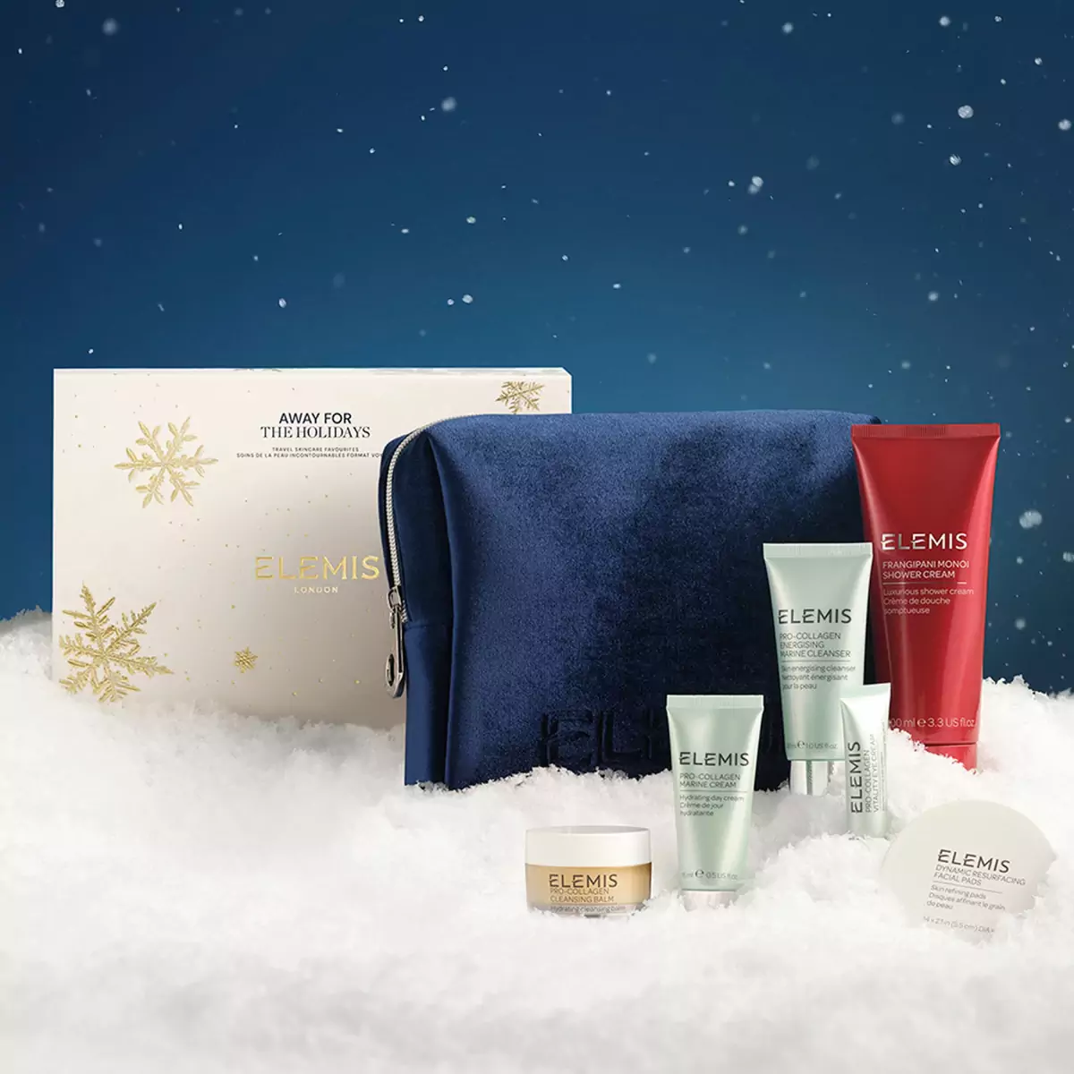 Коллекция бестселлеров в тревел косметичке Elemis Away For The Holidays