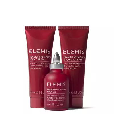 Подарочное трио миниатюрная коллекция Франжипани Elemis Body Wonders Mini Trio