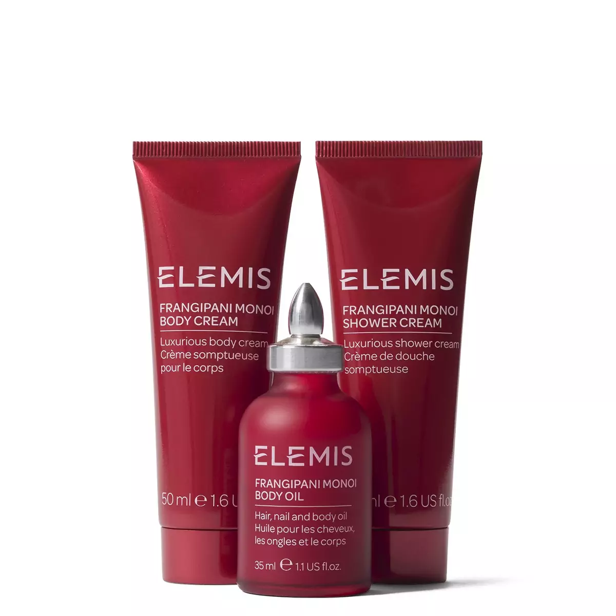 Подарочное трио миниатюрная коллекция Франжипани Elemis Body Wonders Mini Trio