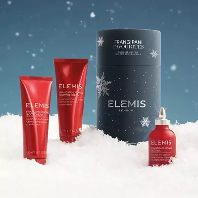 Подарочное трио миниатюрная коллекция Франжипани Elemis Body Wonders Mini Trio