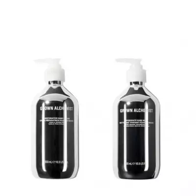 Лимитированный дуэт по уходу за руками в хромированном дизайне Grown Alchemist Hand Care Set Chrome Edition