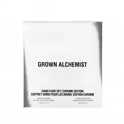 Лимитированный дуэт по уходу за руками в хромированном дизайне Grown Alchemist Hand Care Set Chrome Edition