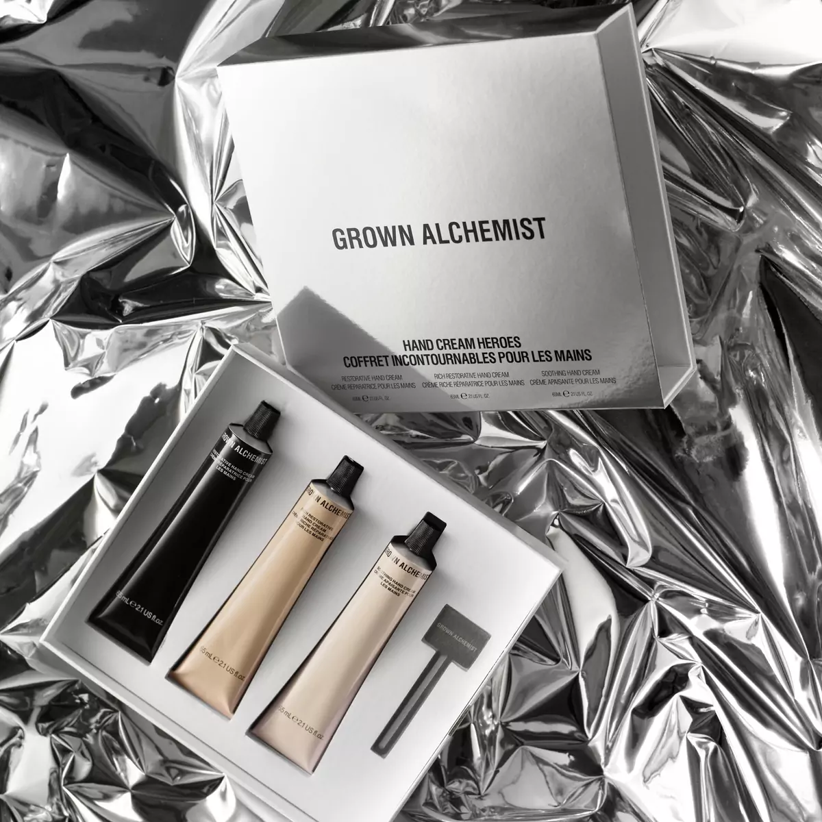 Роскошная трио коллекция кремов для рук Grown Alchemist Hand Cream Heroes Holiday Kit