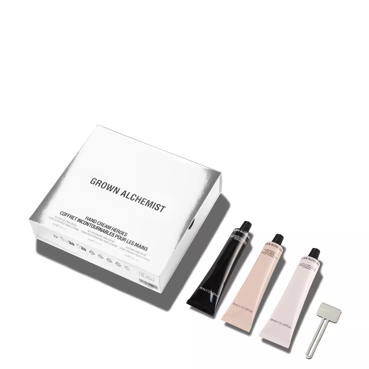 Роскошная трио коллекция кремов для рук Grown Alchemist Hand Cream Heroes Holiday Kit