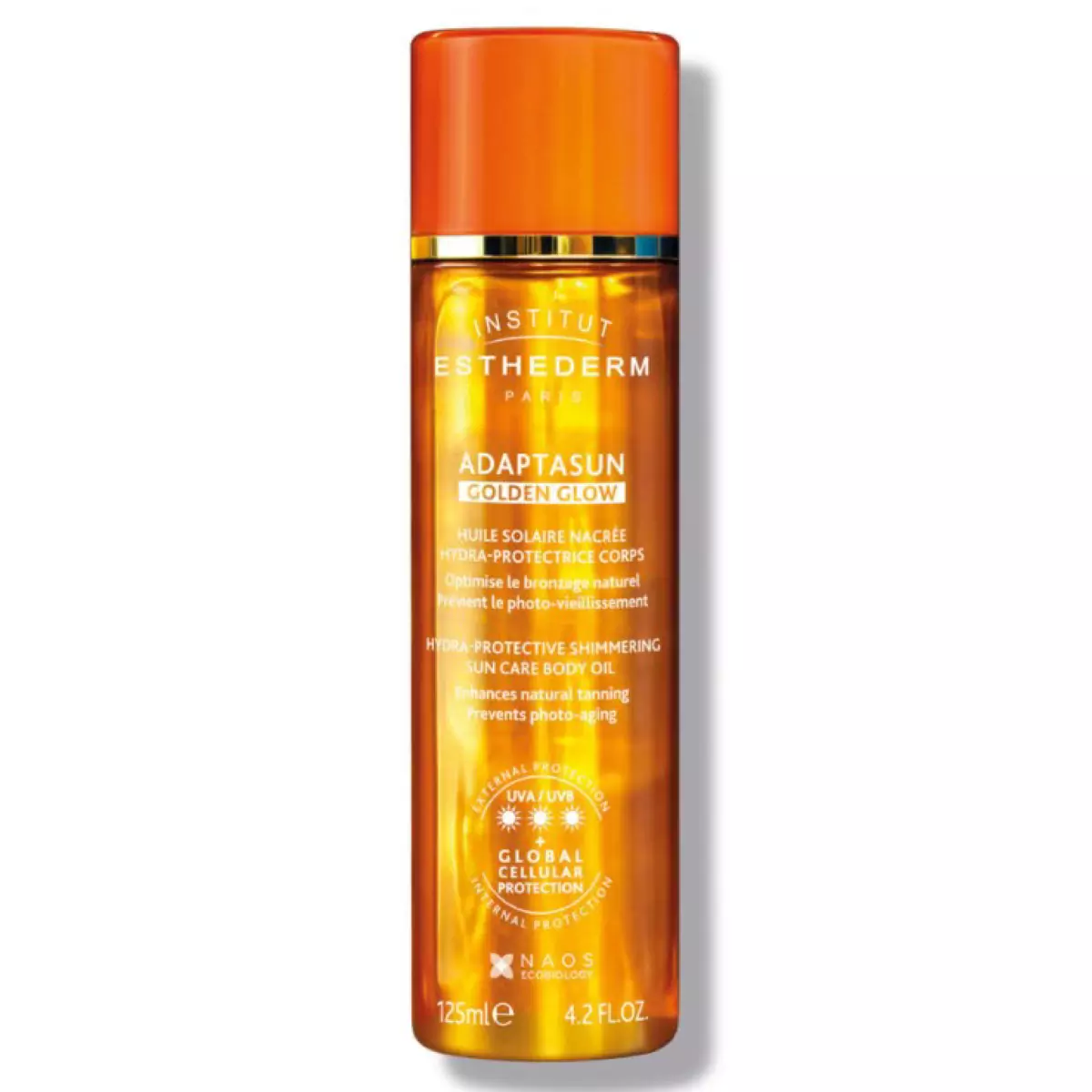 Защитное масло с шимером Institut Esthederm Adaptasun Golden Glow Hydra-Protective Shimmering Sun Care Body Oil