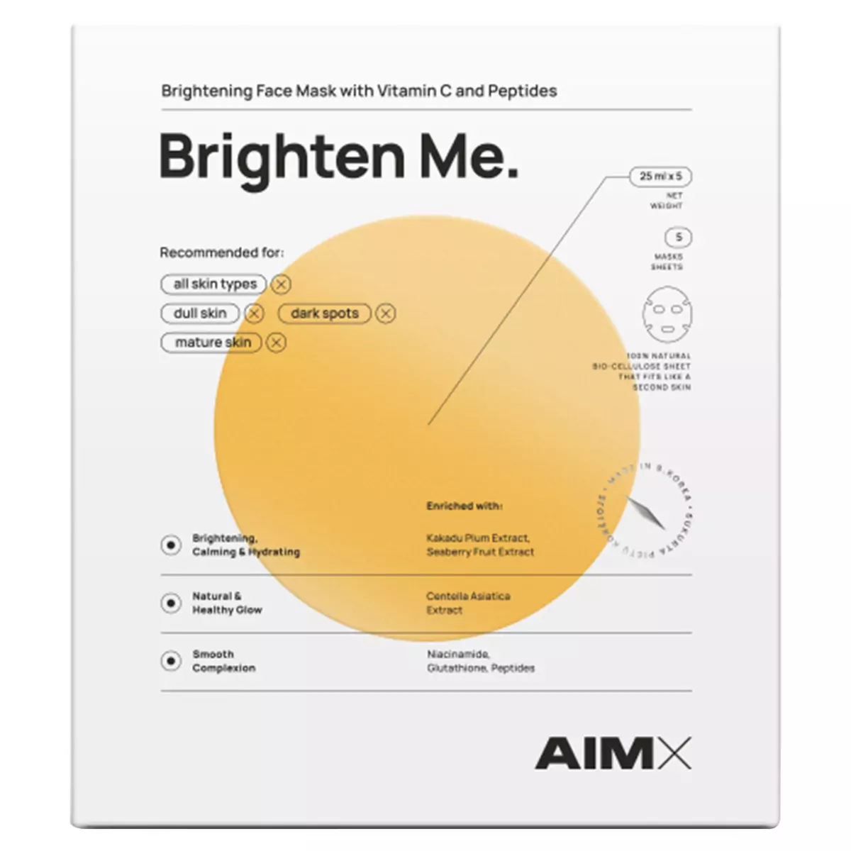 Маска-сияние AIMX Brighten Me with vitamin C - 580-00128