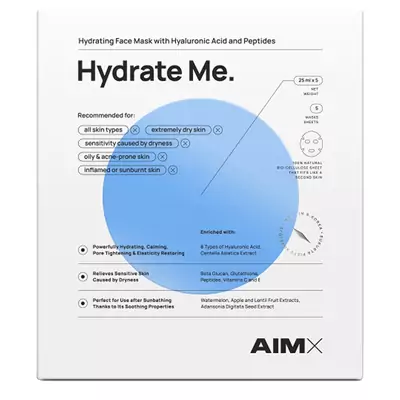 Увлажняющая маска AIMX Hydrate Me with peptides - 580-00131