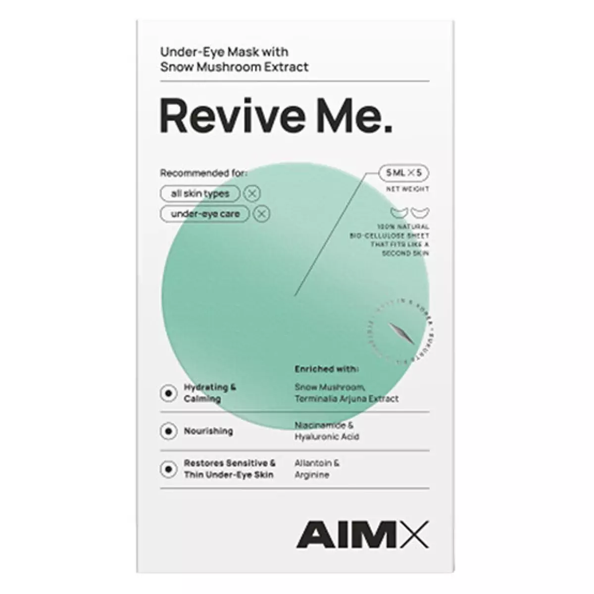 Патчі під очі AIMX Revive Me with hyaluron - 580-00132
