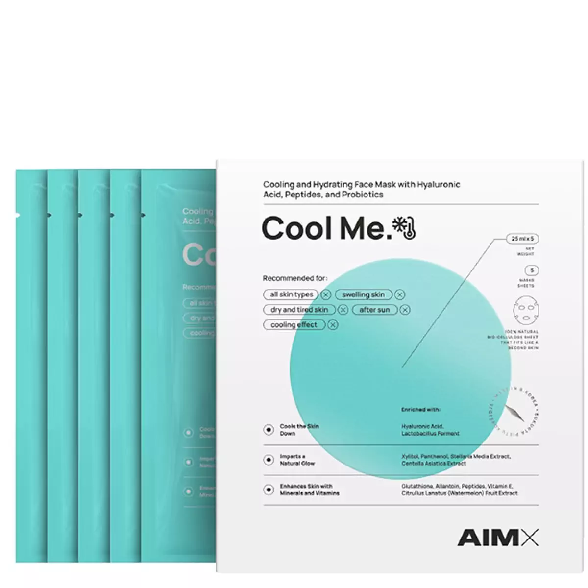 Охлаждающая маска AIMX Cool Me face mask - 580-00137