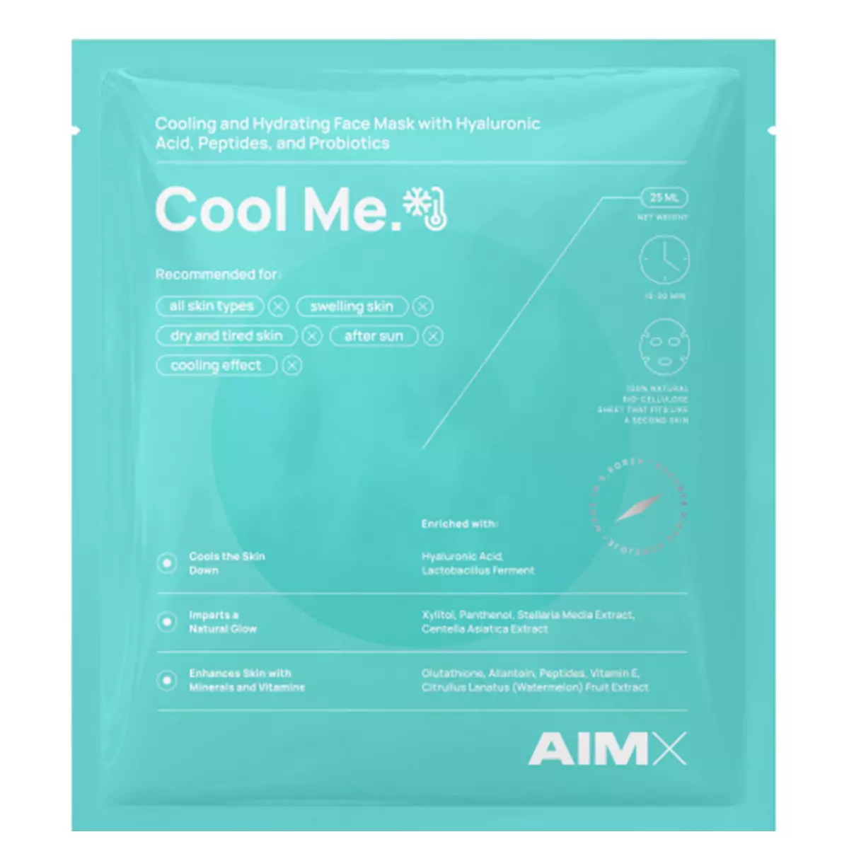 Охлаждающая маска AIMX Cool Me face mask - 580-00137