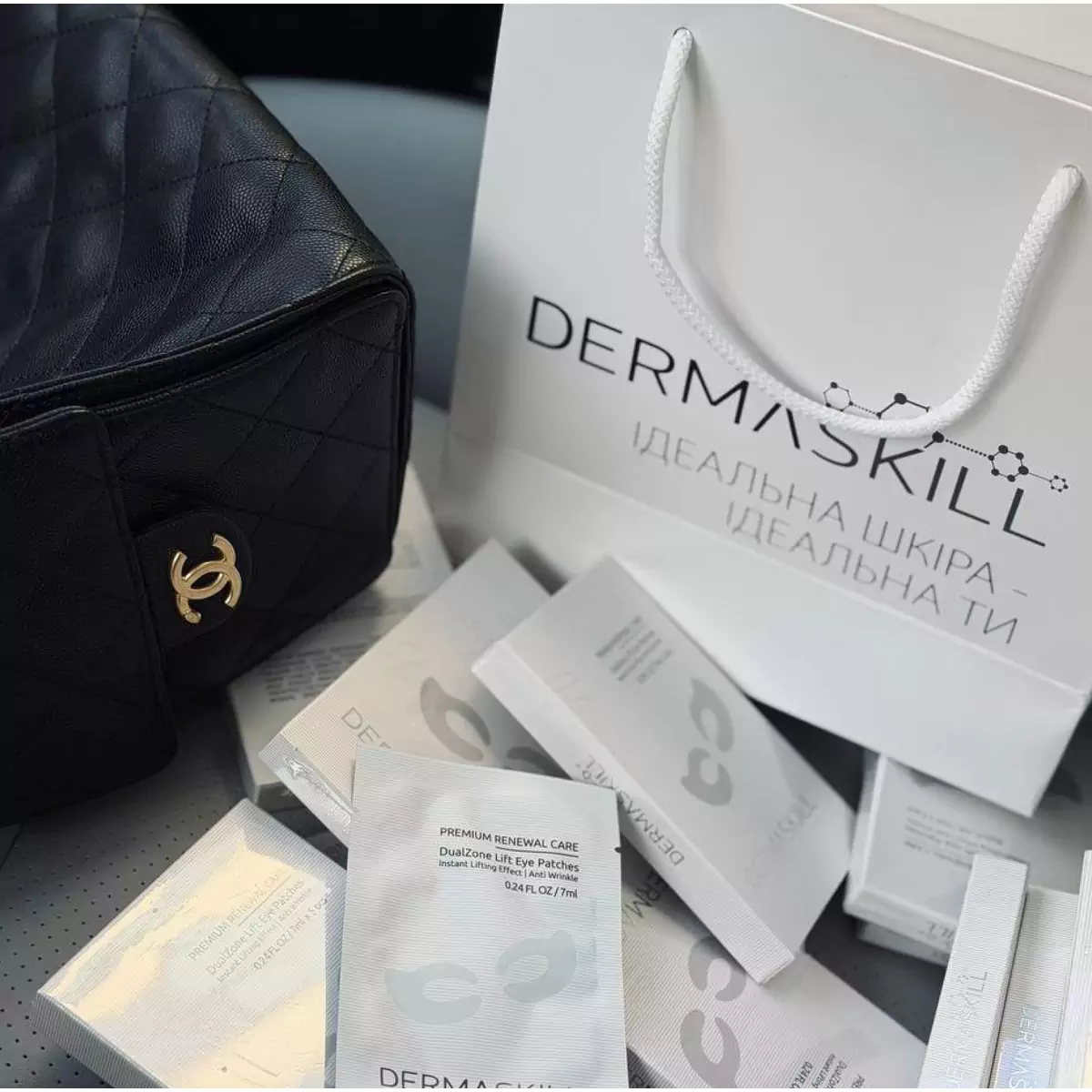 Двухзональные лифтинг-патчи с ботуловидным действием Dermaskill DualZone Lift Eye Patches