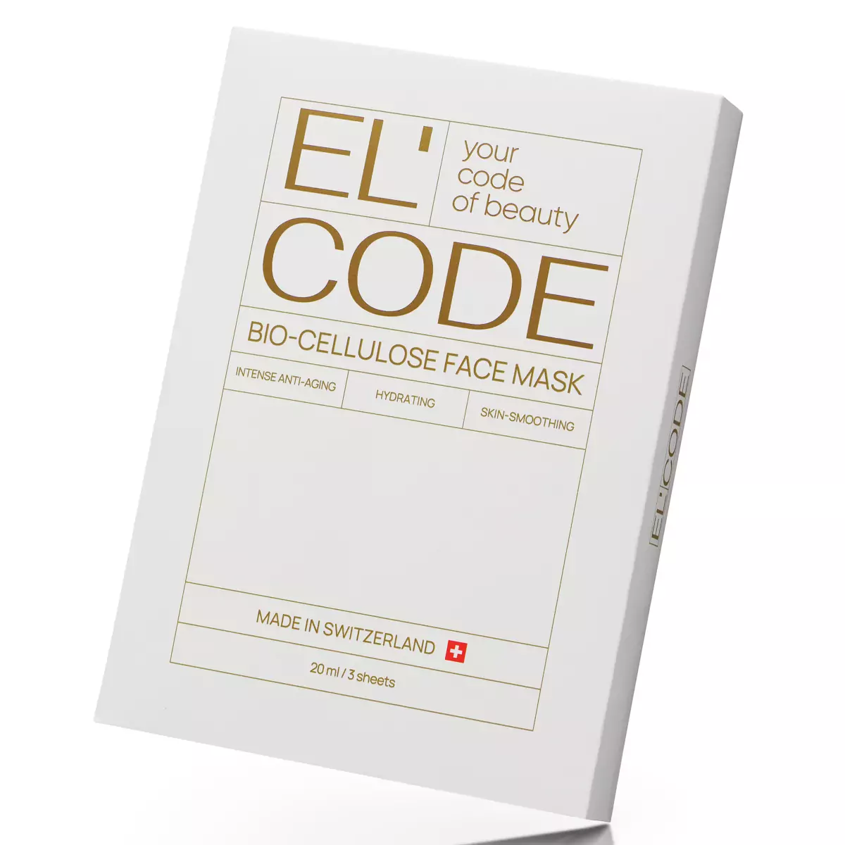 Антивозрастная биоцеллюлозная маска для лица ElCode Bio-Cellulose Face Mask