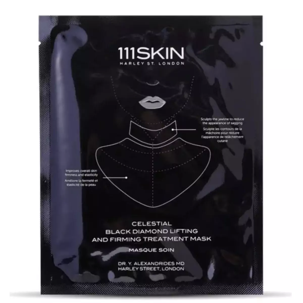 Подтягивающая и укрепляющая маска для шеи 111SKIN Black Diamond Lifting and Firming Mask
