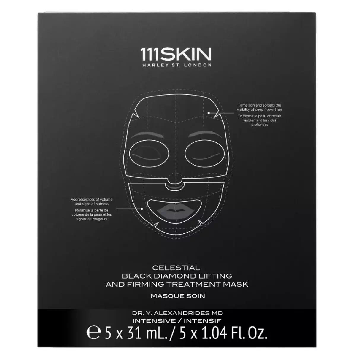 Подтягивающая и укрепляющая маска для лица 111SKIN Celestial Black Diamond Lifting and Firming Treatment Mask
