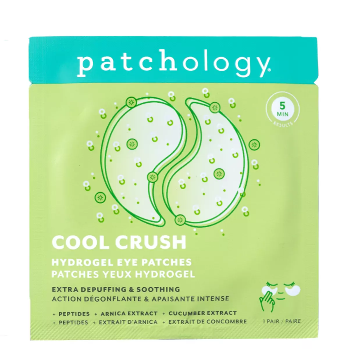 Гидрогелевые патчи для уменьшения отеков под глазами Patchology Cool Crush Extra-Depuffing Hydrogel Eye Patches