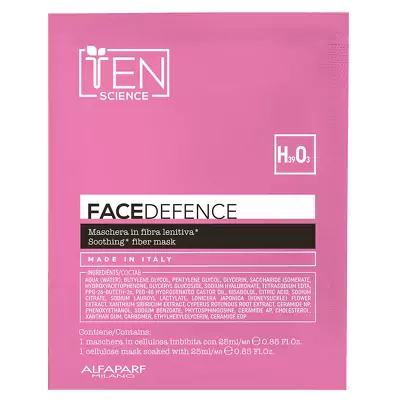 Инновационная волокнистая маска для чувствительной кожи Ten Science Face Defence Biodegradable Fiber Mask