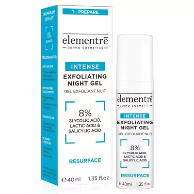 Нічний гель-ексфоліант Elementre Intense Exfoliating Night Gel 8%