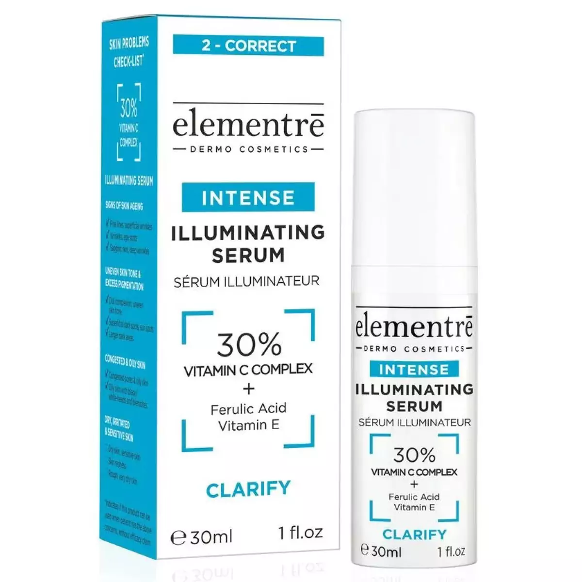 Освітляюча сироватка Elementre 30% Vitamin C