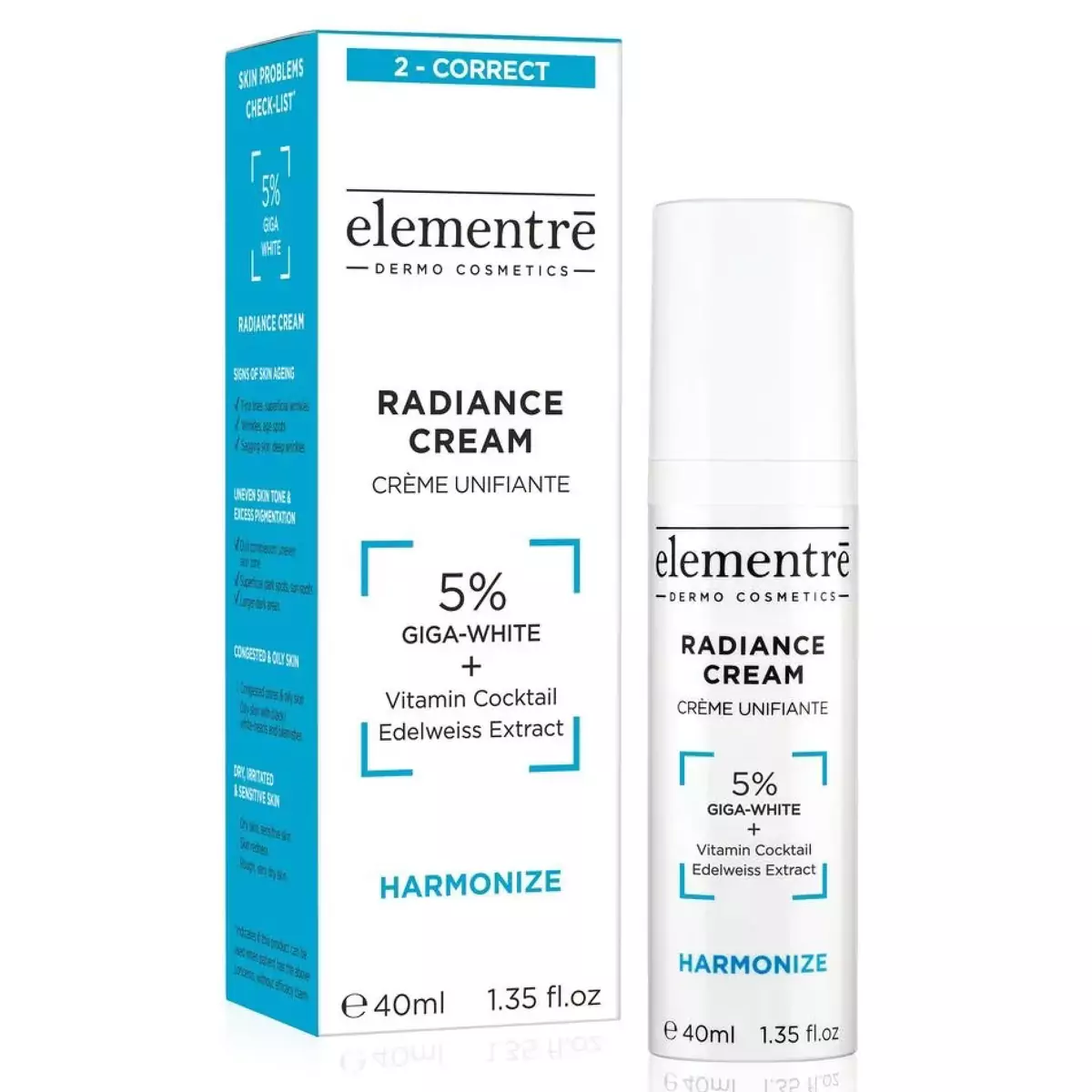 Крем для сяйва Elementre Radiance Cream 5% Giga-White