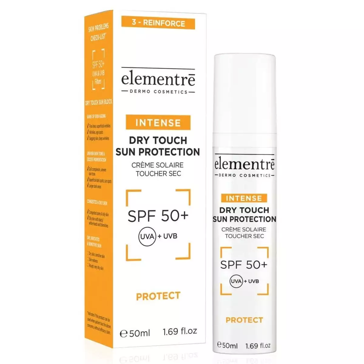 Захист від сонця Elementre Dry Touch SPF50+