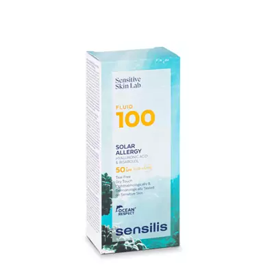 Фотозахисний флюїд для фоточутливої та реактивної шкіри Sensilis Ultrafluido 100 Solar Allergy
