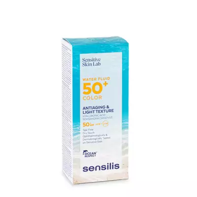 Сонцезахисний антивіковий флюїд з тоном Sensilis Waterfluide 50+ Color