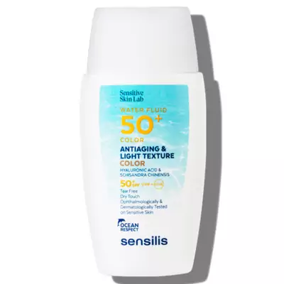 Сонцезахисний антивіковий флюїд з тоном Sensilis Waterfluide 50+ Color