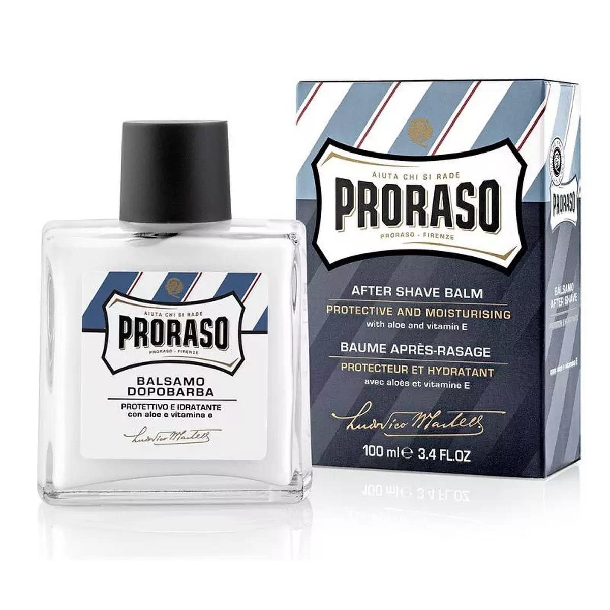 Защитный бальзам после бритья с экстрактом алое Proraso Blue Line After Shave Balm