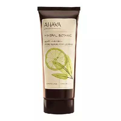 Оксамитовий крем для рук лимон/шавлія Ahava Mineral Botanic Hand Cream Lemon Sage