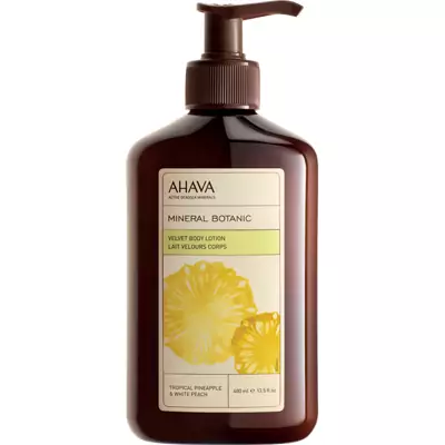 Ніжне молочко для тіла ананас/персик Ahava Mineral Botanic Body Lotion Pineapple and White Peach